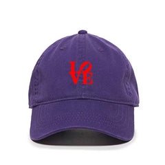 Love Dad Baseball Cap Embroidered Cotton Adjustable Dad Hat