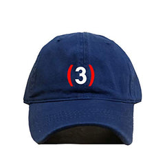 Number #3 Dad Baseball Cap Embroidered Cotton Adjustable Dad Hat