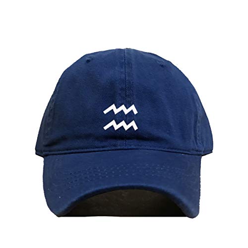 Aquarius Zodiac Baseball Cap Embroidered Cotton Adjustable Dad Hat