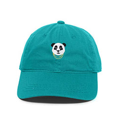 Panda Chains Baseball Cap Embroidered Cotton Adjustable Dad Hat