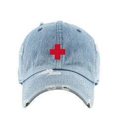 Lifeguard Vintage Baseball Cap Embroidered Cotton Adjustable Distressed Dad Hat