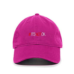 Itsnotok Baseball Cap Embroidered Cotton Adjustable Dad Hat