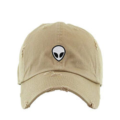 Alien Vintage Baseball Cap Embroidered Cotton Adjustable Distressed Dad Hat