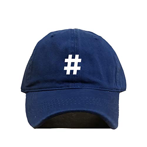 Hashtag Baseball Cap Embroidered Cotton Adjustable Dad Hat