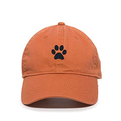 Paw Baseball Cap Embroidered Cotton Adjustable Dad Hat