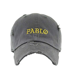 Pablo Vintage Baseball Cap Embroidered Cotton Adjustable Distressed Dad Hat