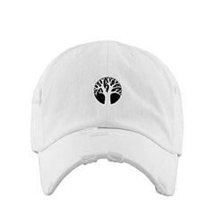Tree of Life Vintage Baseball Cap Embroidered Cotton Adjustable Distressed Dad Hat