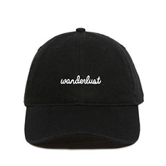 Wanderlust Baseball Cap Embroidered Cotton Adjustable Dad Hat