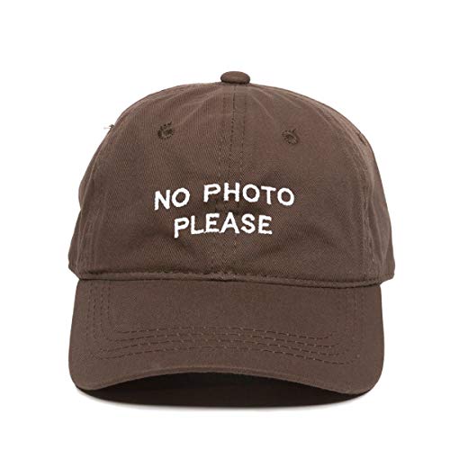 No Photo Please Paparazzi Baseball Cap Embroidered Cotton Adjustable Dad Hat