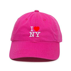I Heart NY Dad Baseball Cap Embroidered Cotton Adjustable Dad Hat