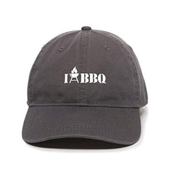 I Heart BBQ Dad Baseball Cap Embroidered Cotton Adjustable Dad Hat