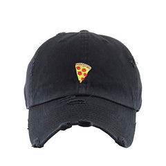 Pizza Slice Vintage Baseball Cap Embroidered Cotton Adjustable Distressed Dad Hat