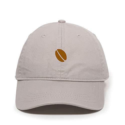 Coffee Bean Baseball Cap Embroidered Cotton Adjustable Dad Hat