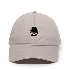 Gentleman French Mustache Baseball Cap Embroidered Cotton Adjustable Dad Hat