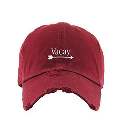 Vacay Vintage Baseball Cap Embroidered Cotton Adjustable Distressed Dad Hat