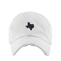 Texas Map Vintage Baseball Cap Embroidered Cotton Adjustable Distressed Dad Hat