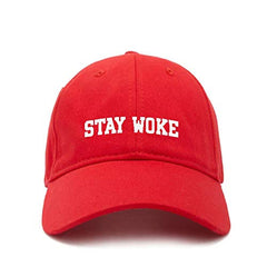Stay Woke Baseball Cap Embroidered Cotton Adjustable Dad Hat