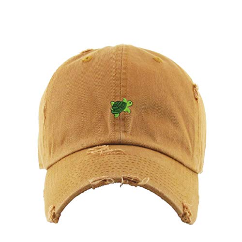 Little Turtle Vintage Baseball Cap Embroidered Cotton Adjustable Distressed Dad Hat
