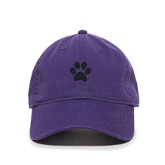 Paw Baseball Cap Embroidered Cotton Adjustable Dad Hat
