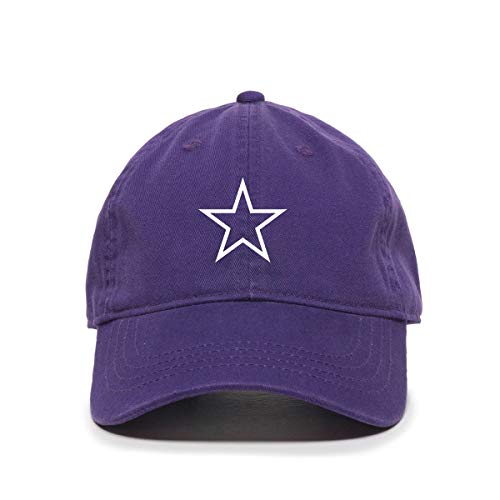 Star Baseball Cap Embroidered Cotton Adjustable Dad Hat
