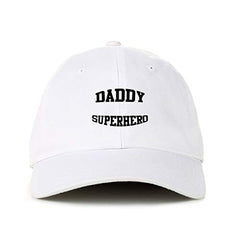 Daddy Superhero Dad Baseball Cap Embroidered Cotton Adjustable Hat