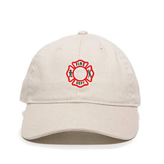 Fire Dept Dad Baseball Cap Embroidered Cotton Adjustable Dad Hat