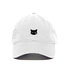 Crying Cat Baseball Cap Embroidered Cotton Adjustable Dad Hat