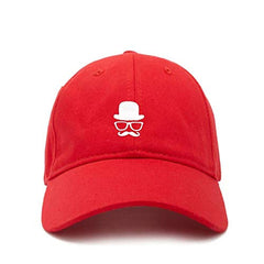 Gentleman French Mustache Baseball Cap Embroidered Cotton Adjustable Dad Hat