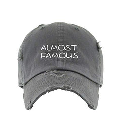 Almost Famous Vintage Baseball Cap Embroidered Cotton Adjustable Distressed Dad Hat