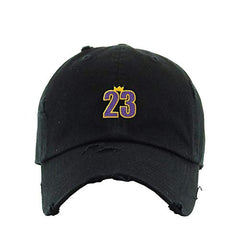 King James Vintage Baseball Cap Embroidered Cotton Adjustable Distressed Dad Hat