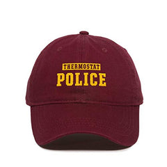 Thermostat Police Dad Baseball Cap Embroidered Cotton Adjustable Dad Hat