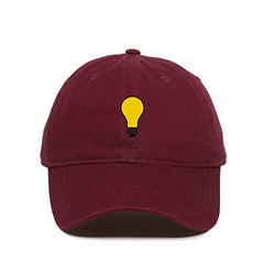 Light Bulb Baseball Cap Embroidered Cotton Adjustable Dad Hat