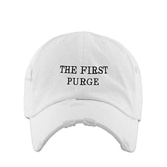 The First Purge Vintage Baseball Cap Embroidered Cotton Adjustable Distressed Dad Hat