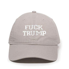 Fuck Trump MAGA Baseball Cap Embroidered Cotton Adjustable Dad Hat