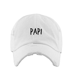 Papi Vintage Baseball Cap Embroidered Cotton Adjustable Distressed Dad Hat