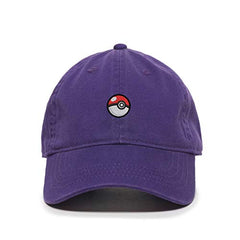 Pokeball Baseball Cap Embroidered Cotton Adjustable Dad Hat