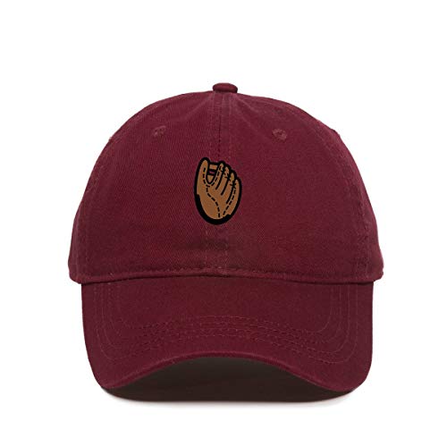 Baseball Glove Baseball Cap Embroidered Cotton Adjustable Dad Hat
