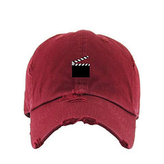 Movie Slateboard Vintage Baseball Cap Embroidered Cotton Adjustable Distressed Dad Hat