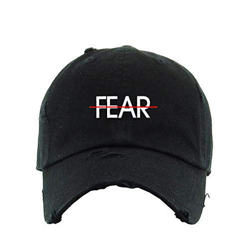 No Fear Vintage Baseball Cap Embroidered Cotton Adjustable Distressed Dad Hat
