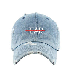 No Fear Vintage Baseball Cap Embroidered Cotton Adjustable Distressed Dad Hat