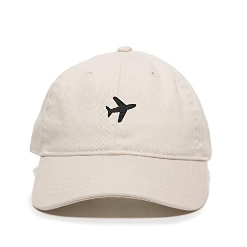 Airplane Baseball Cap Embroidered Cotton Adjustable Dad Hat