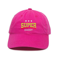 Super Daddy Dad Baseball Cap Embroidered Cotton Adjustable Dad Hat
