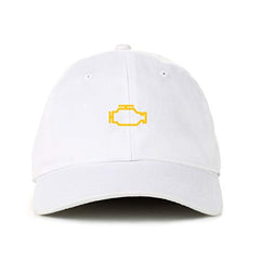Check Engine Light Baseball Cap Embroidered Cotton Adjustble Dad Hat