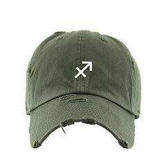 Gemini Zodiac Vintage Baseball Cap Embroidered Cotton Adjustable Distressed Dad Hat