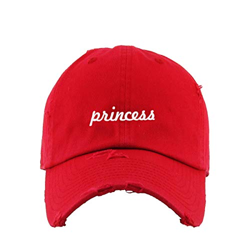 Princess Vintage Baseball Cap Embroidered Cotton Adjustable Distressed Dad Hat