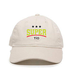 Super TIO Dad Baseball Cap Embroidered Cotton Adjustable Dad Hat