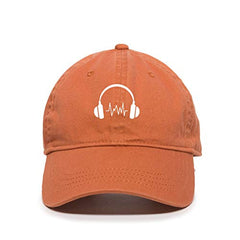 Headphones Baseball Cap Embroidered Cotton Adjustable Dad Hat