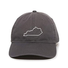 Kentucky Map Outline Dad Baseball Cap Embroidered Cotton Adjustable Dad Hat