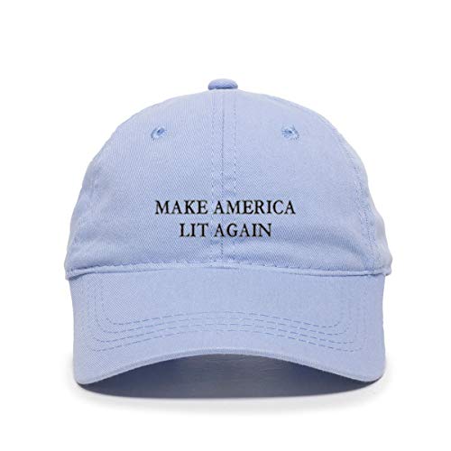 Make America Lit Again Baseball Cap Embroidered Cotton Adjustable Dad Hat