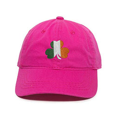 Irish Shamrock Flag Baseball Cap Embroidered Cotton Adjustable Dad Hat